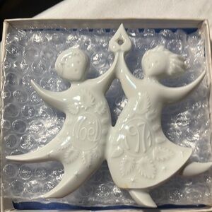 Haviland White Porcelain Noel 1971 Ornament